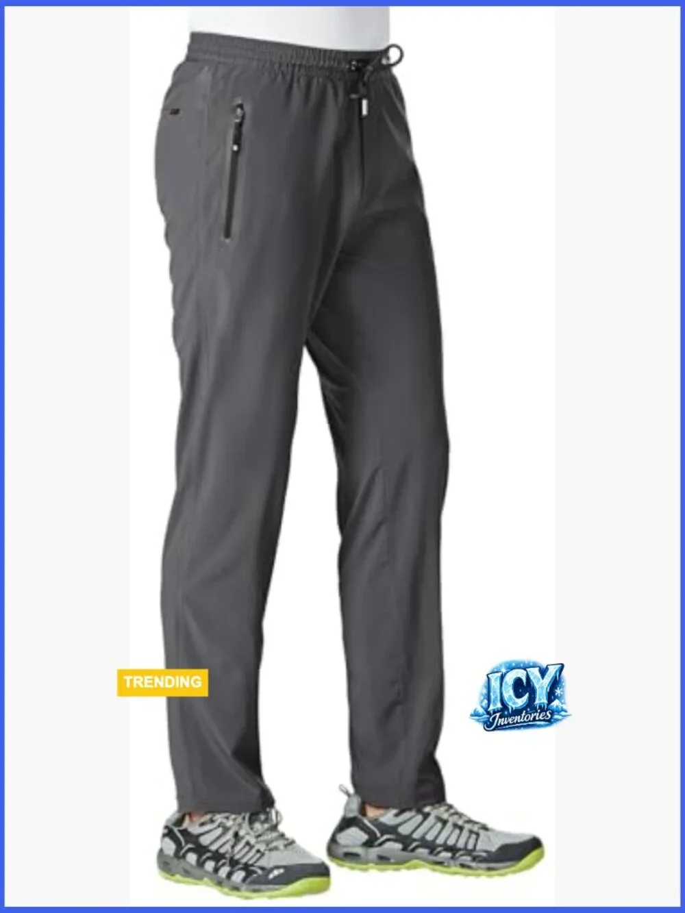 Lightweight Quick Dry Sweatpants with Zippered Pockets for Active Wear